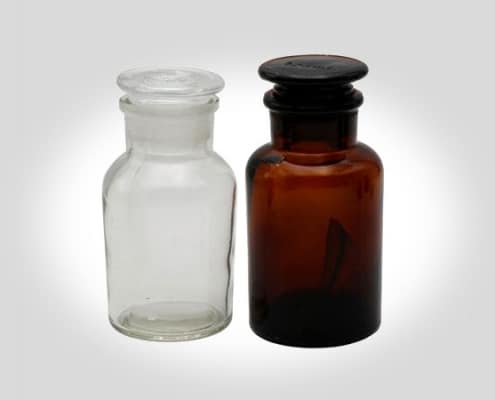 Wide mouth reagent bottle